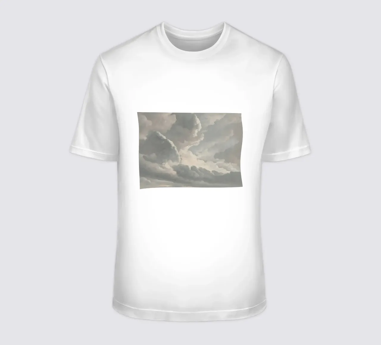 Simon Denis: Studio di nuvole, Tramonto a Roma, Cieli romantici t-shirt da NorwesClub