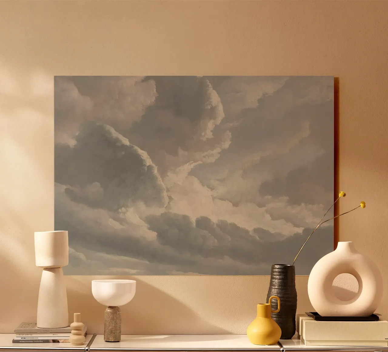 Simon Denis: Studio di nuvole, Tramonto a Roma, Cieli romantici alluminio dibond da NorwesClub