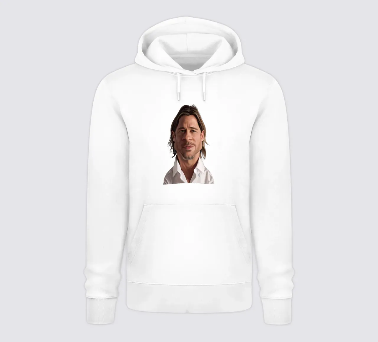 Brad Pitt felpa con cappuccio da Rob Art | Illustration