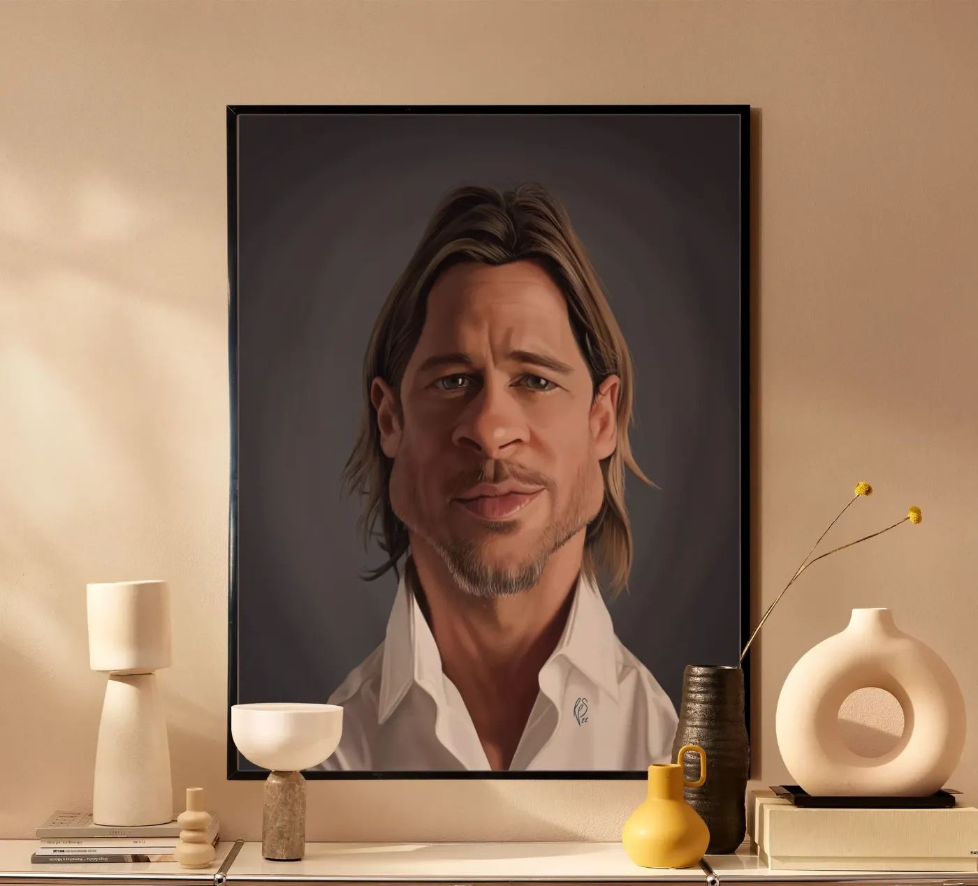 Brad Pitt poster da Rob Art | Illustration