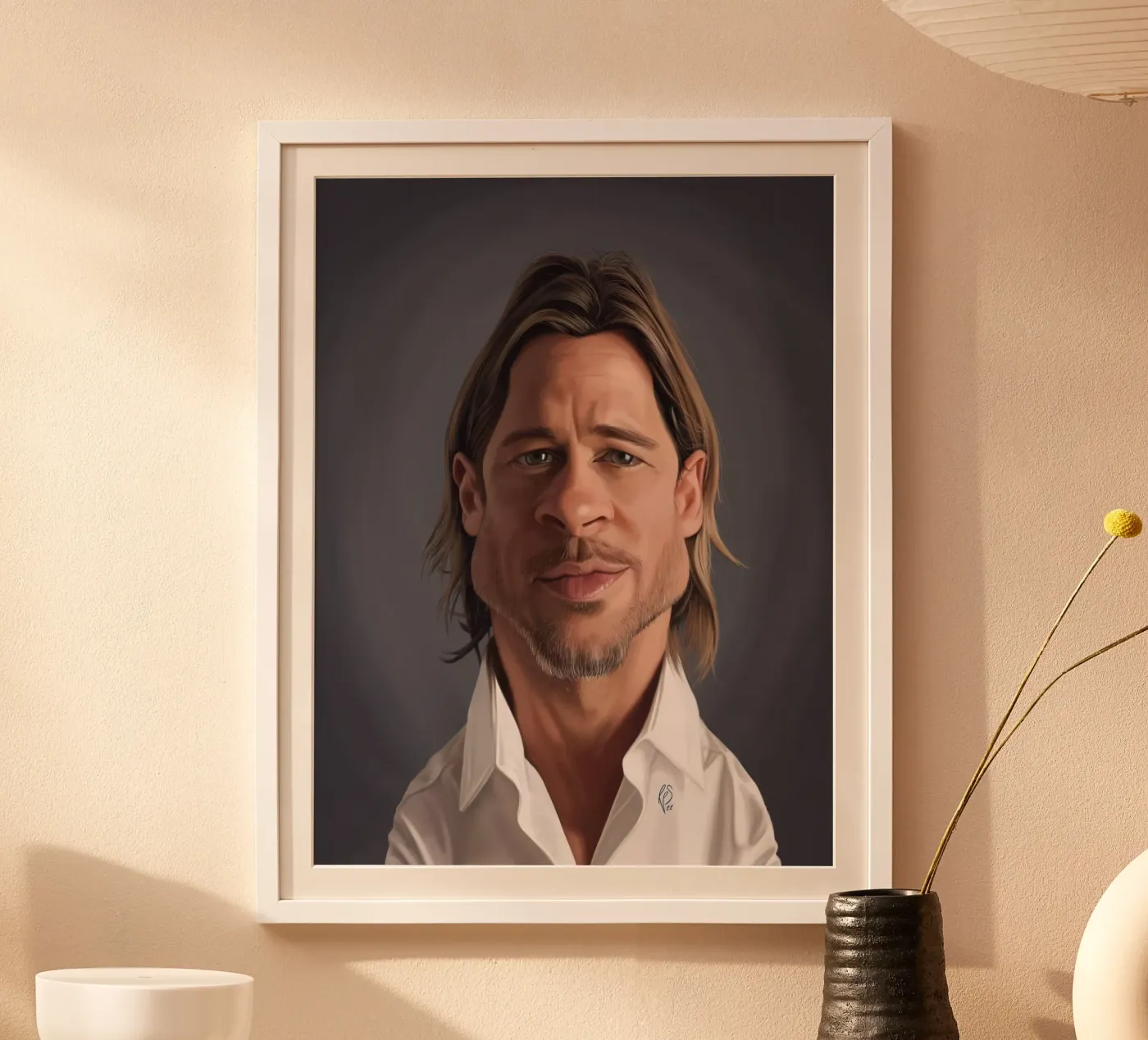 Brad Pitt poster da Rob Art | Illustration