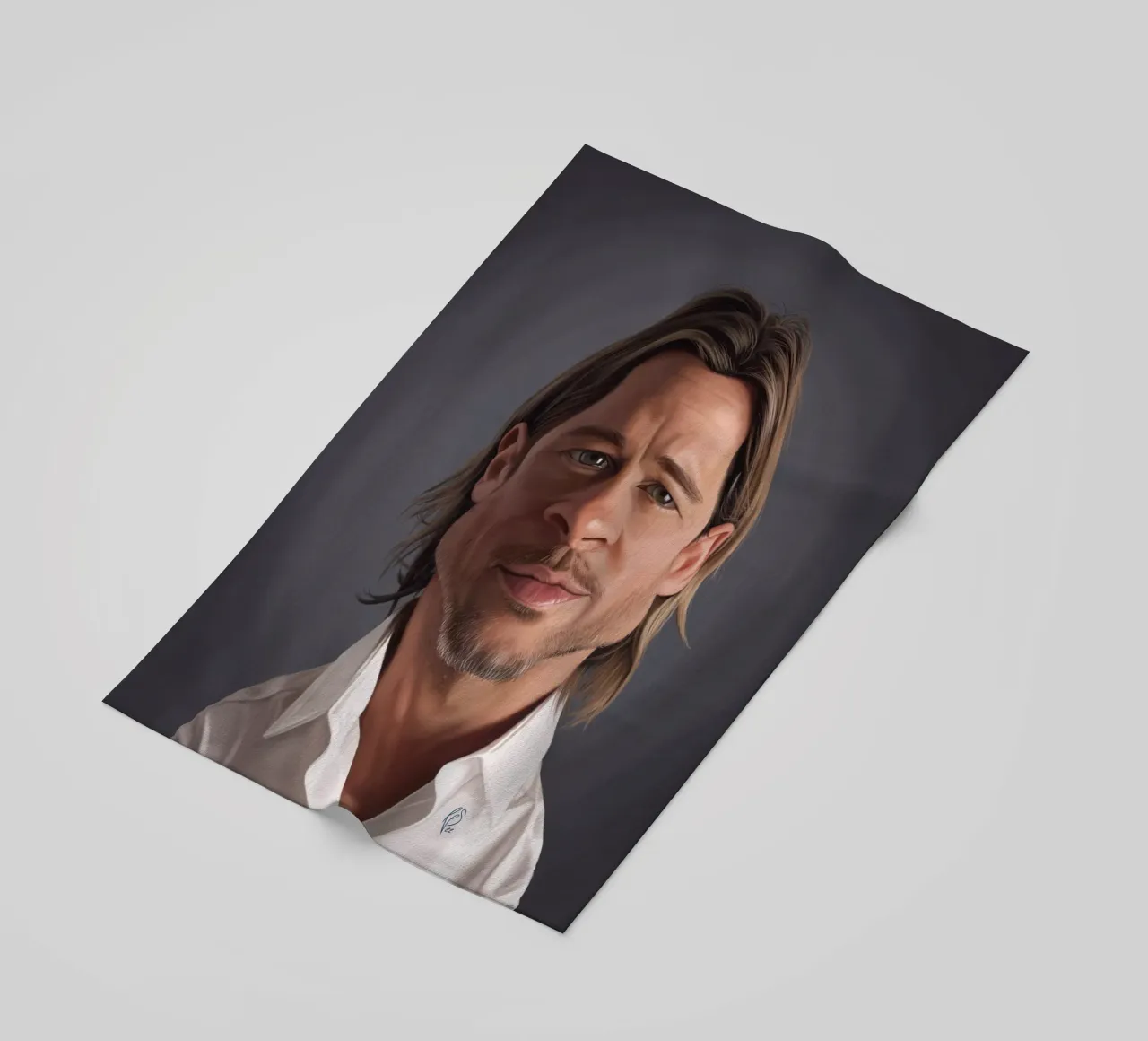Brad Pitt telo mare da Rob Art | Illustration