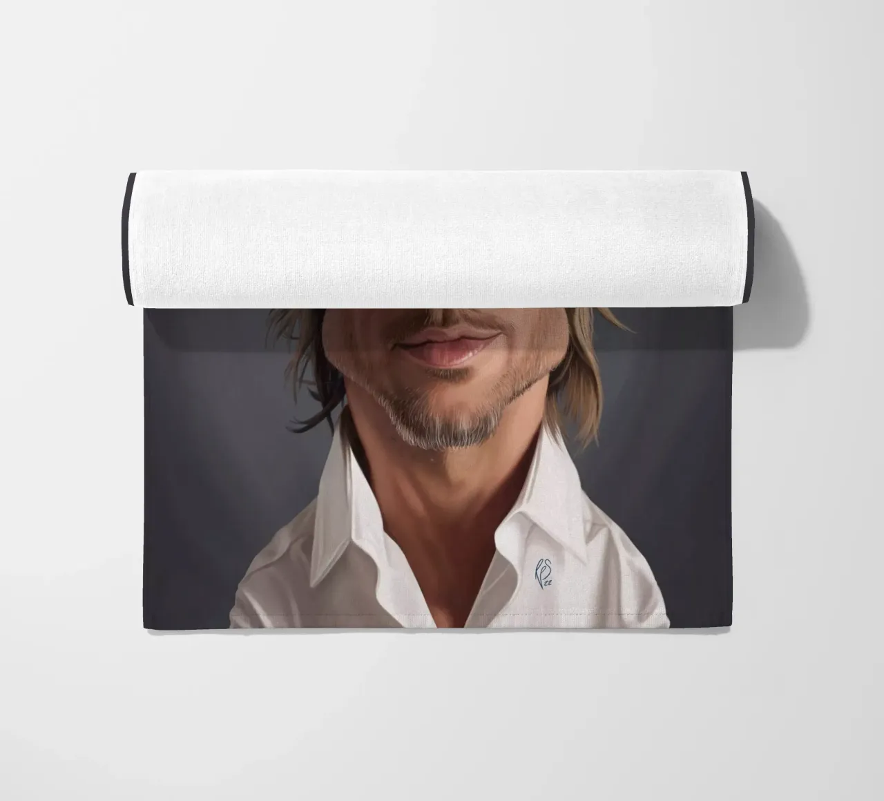 Brad Pitt telo mare da Rob Art | Illustration