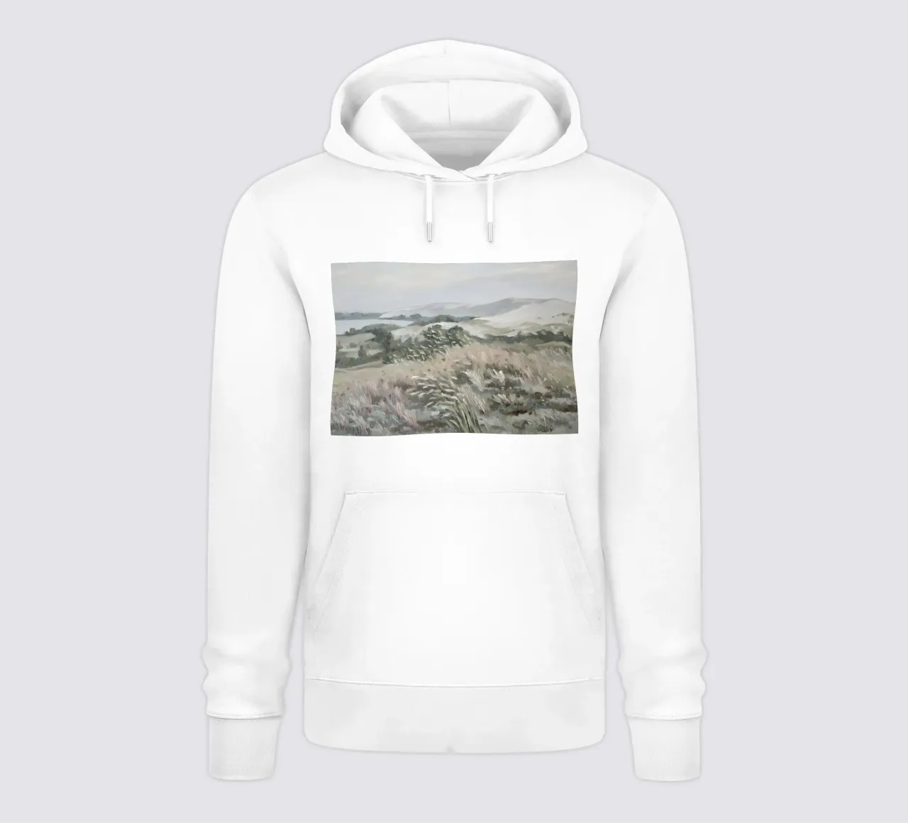 Katie Staples : Vue d'une colline, paysage impressionniste, Sageb sweat à capuche de NorwesClub