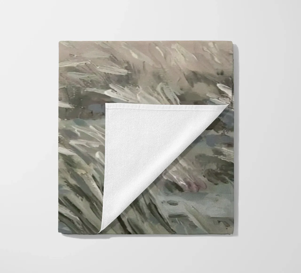 Katie Staples : Vue d'une colline, paysage impressionniste, Sageb serviette de plage de NorwesClub