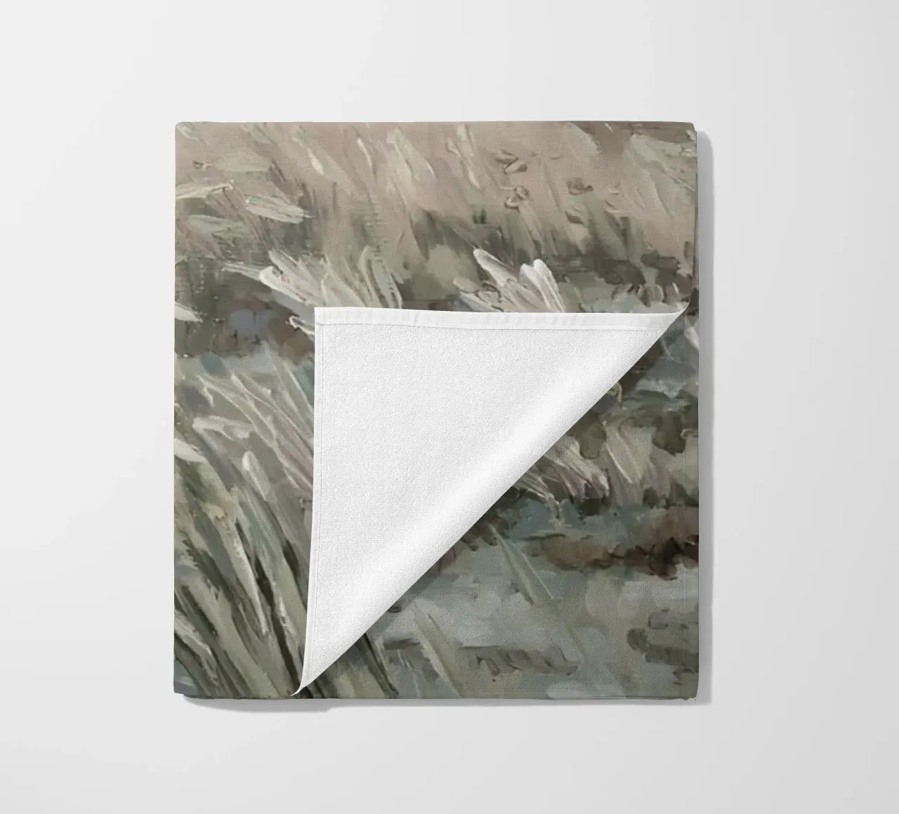Katie Staples : Vue d'une colline, paysage impressionniste, Sageb serviette de plage de NorwesClub