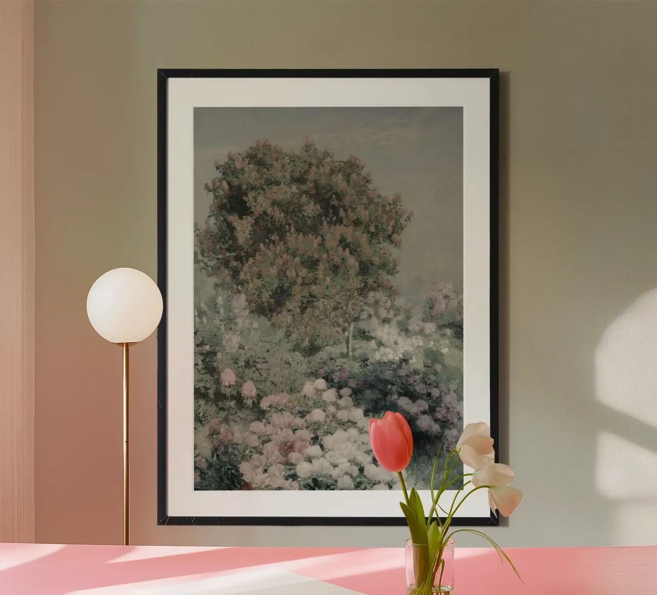 Emile Claus: Giardino fiorito, luminismo, fioritura impressionista poster da NorwesClub