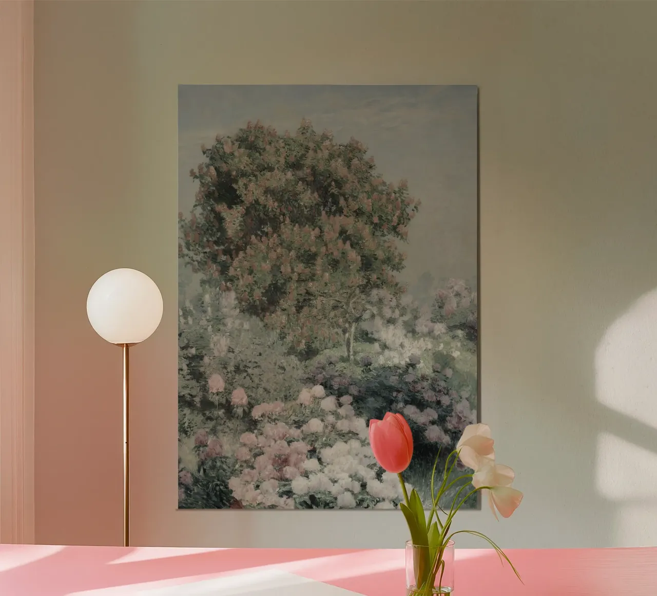 Emile Claus: Giardino fiorito, luminismo, fioritura impressionista poster da NorwesClub