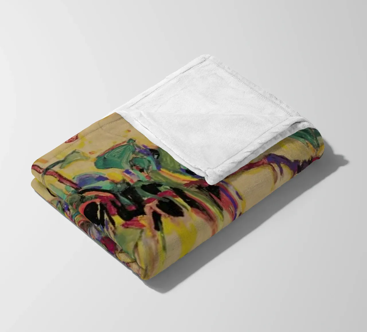 Schiele - Fuchsia II coperta in pile da Vintage by JUNIQE