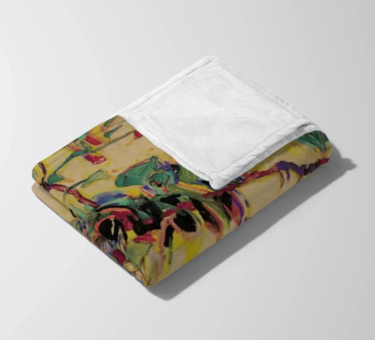 Schiele - Fuchsia II coperta in pile da Vintage by JUNIQE