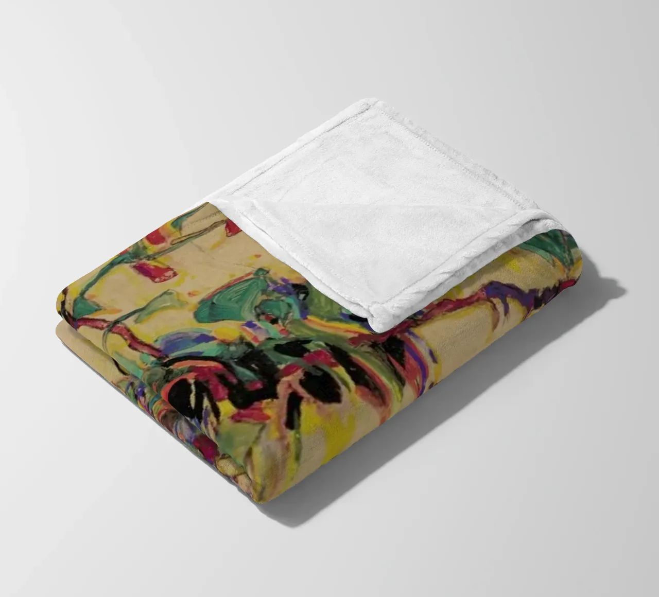 Schiele - Fuchsia II coperta in pile da Vintage by JUNIQE