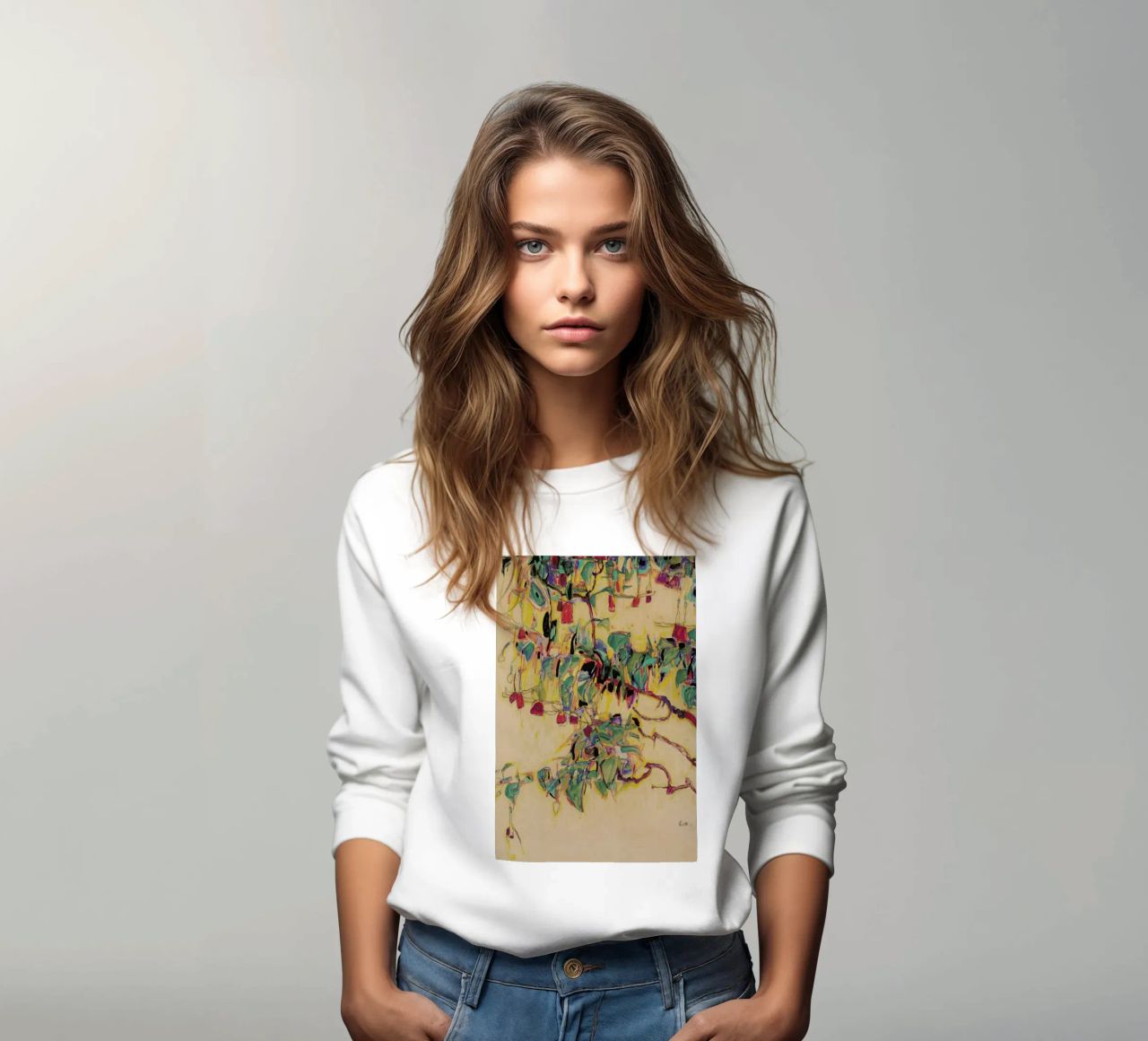 Schiele - Fuchsia II sweat de Vintage by JUNIQE