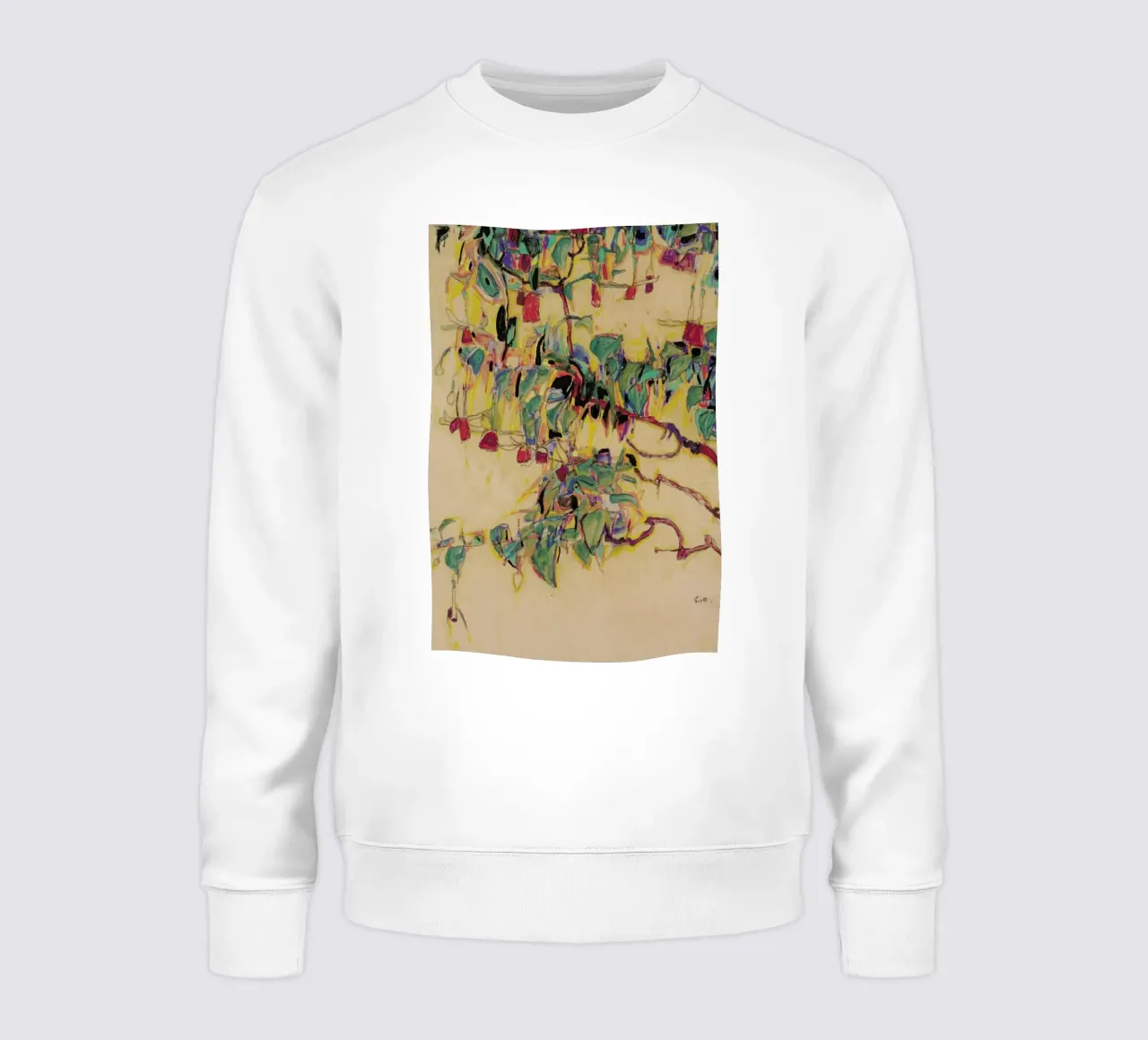 Schiele - Fuchsia II Sweatshirt von Vintage by JUNIQE