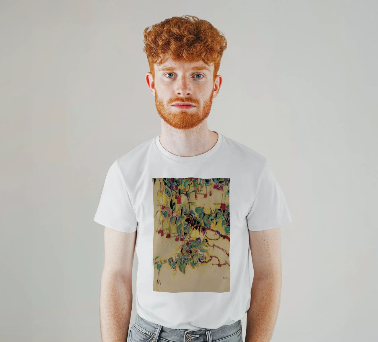 Schiele - Fuchsia II t-shirt de Vintage by JUNIQE