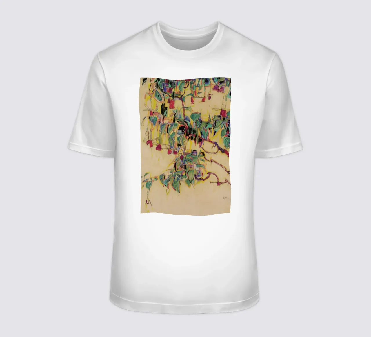 Schiele - Fuchsia II t-shirt da Vintage by JUNIQE
