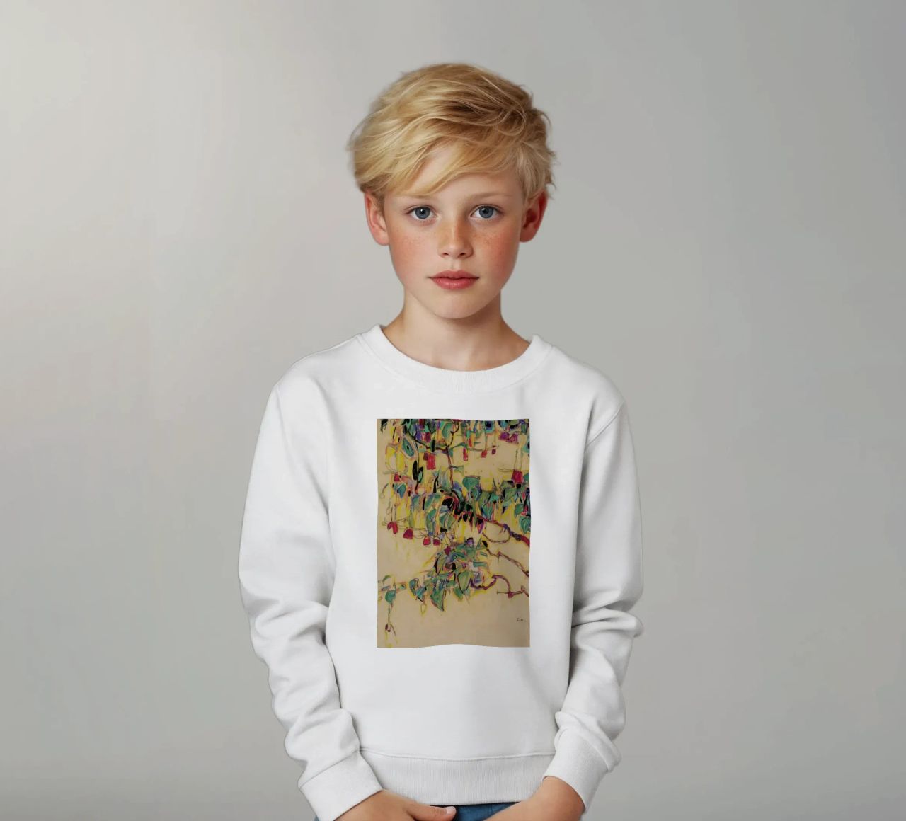 Schiele - Fuchsia II sweat enfant de Vintage by JUNIQE