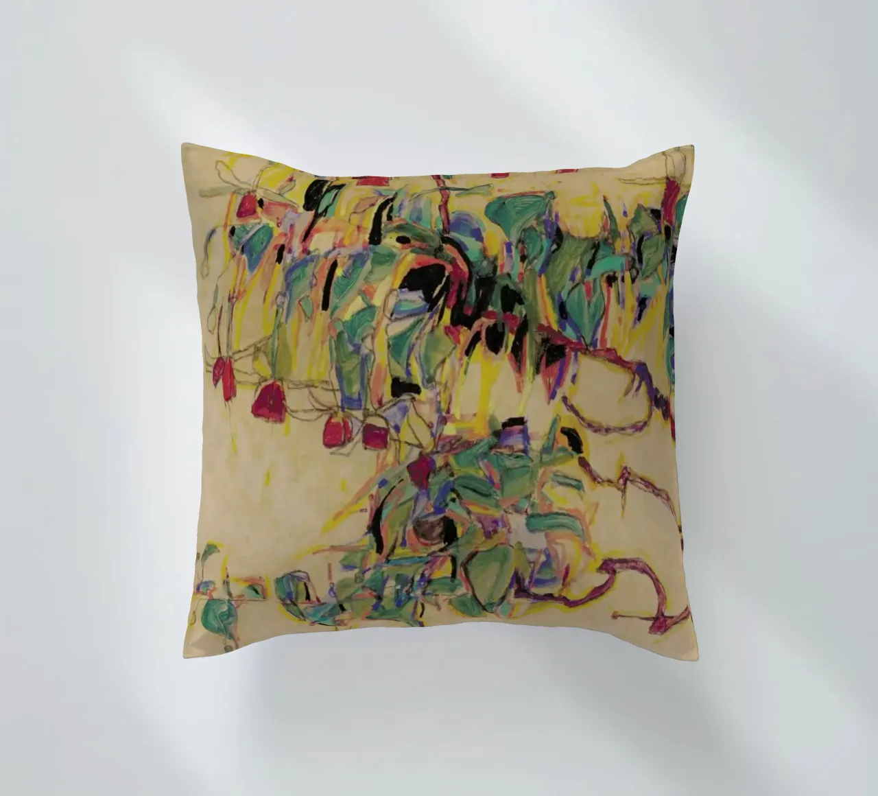 Schiele - Fuchsia II cuscino da Vintage by JUNIQE