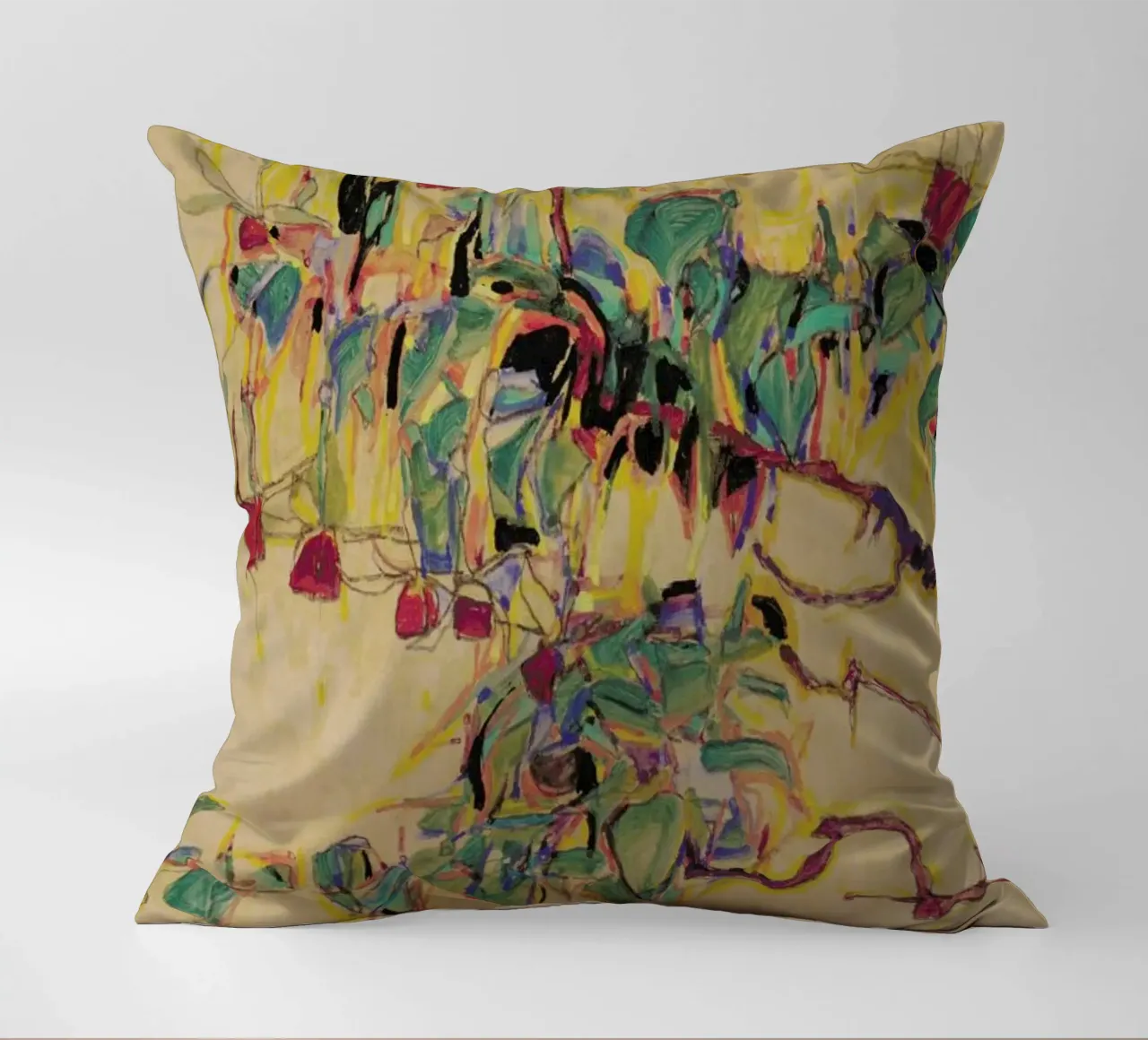 Schiele - Fuchsia II cuscino da Vintage by JUNIQE