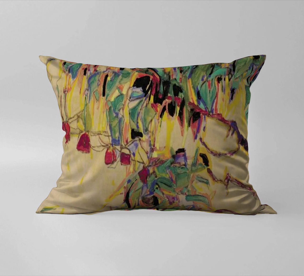 Schiele - Fuchsia II coussin de Vintage by JUNIQE