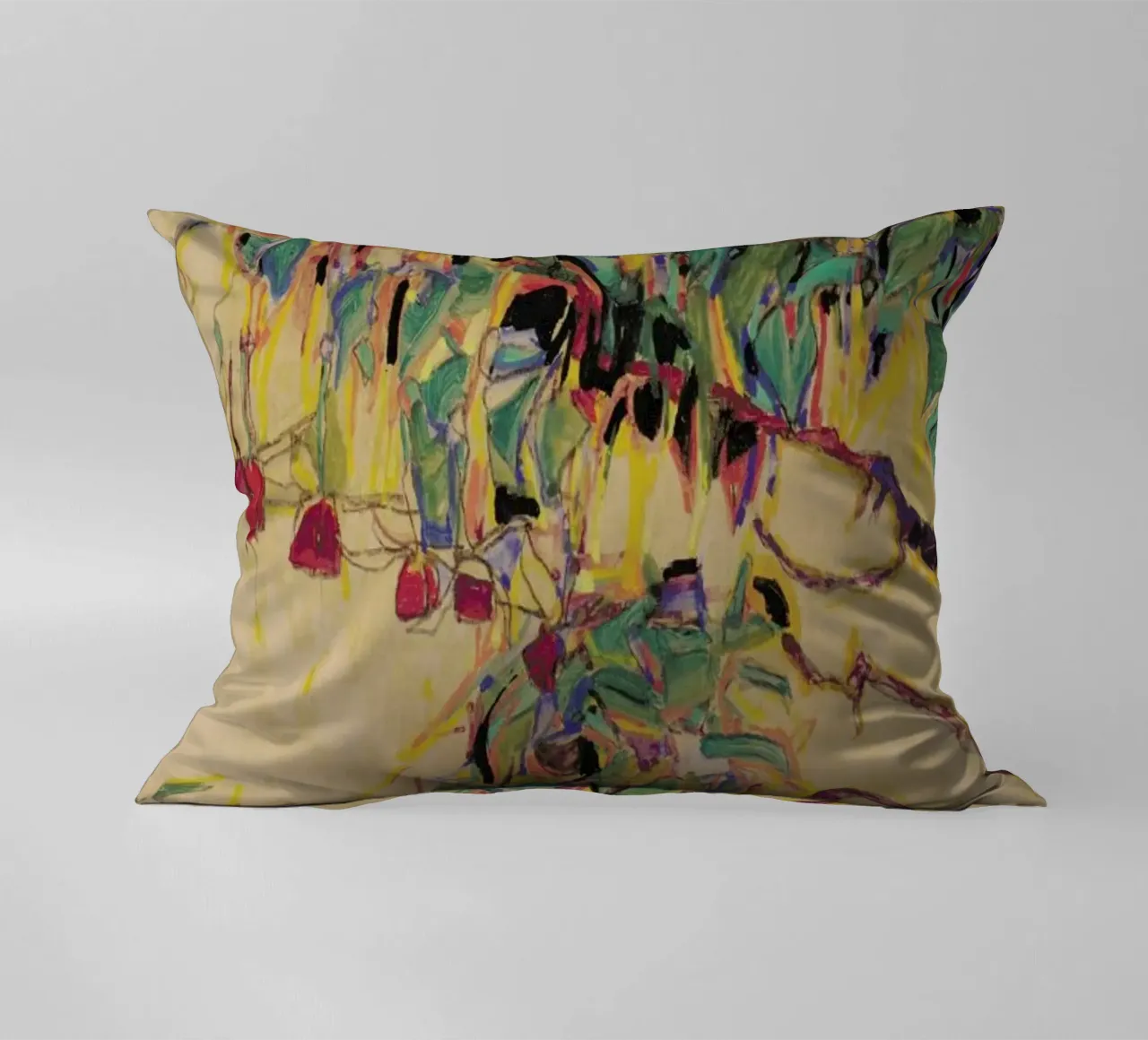 Schiele - Fuchsia II cuscino da Vintage by JUNIQE