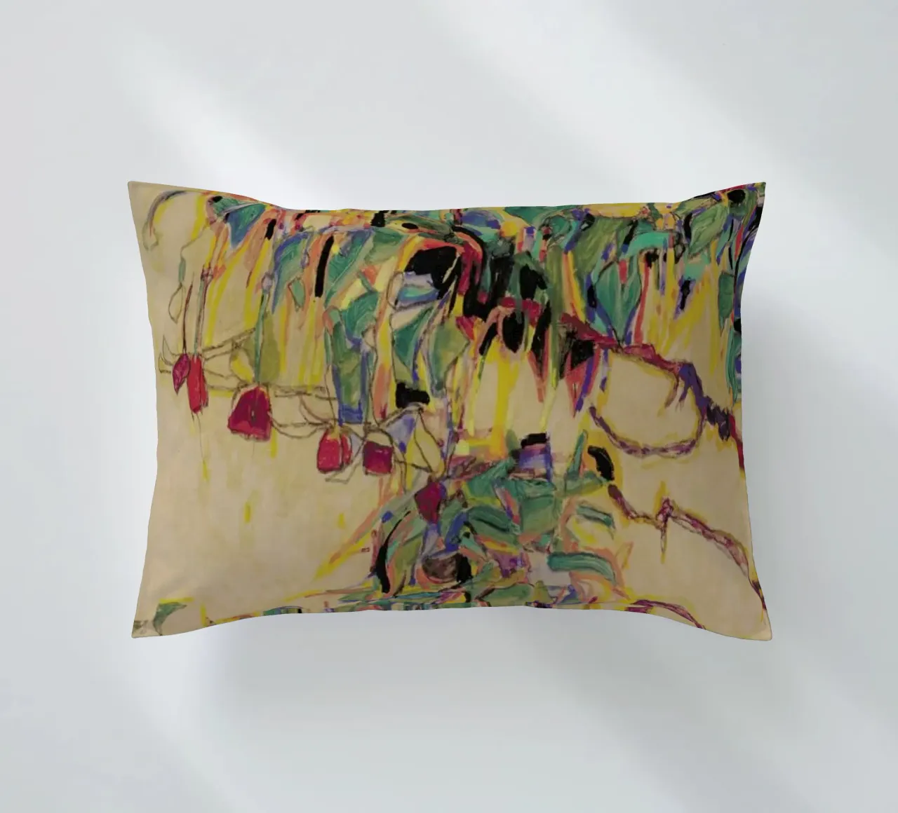 Schiele - Fuchsia II cuscino da Vintage by JUNIQE