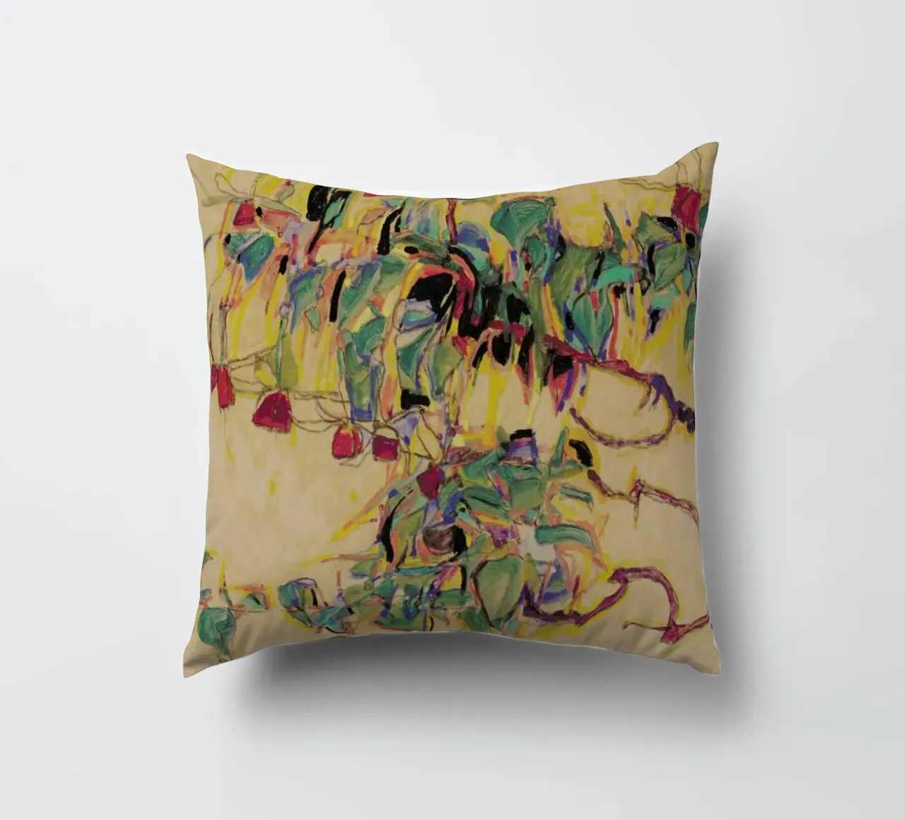 Schiele - Fuchsia II cuscino da Vintage by JUNIQE