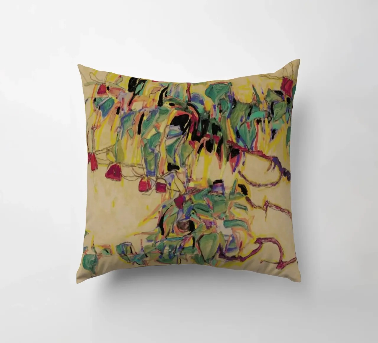 Schiele - Fuchsia II cuscino da Vintage by JUNIQE