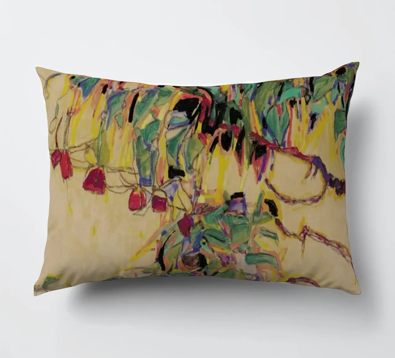 Schiele - Fuchsia II cuscino da Vintage by JUNIQE