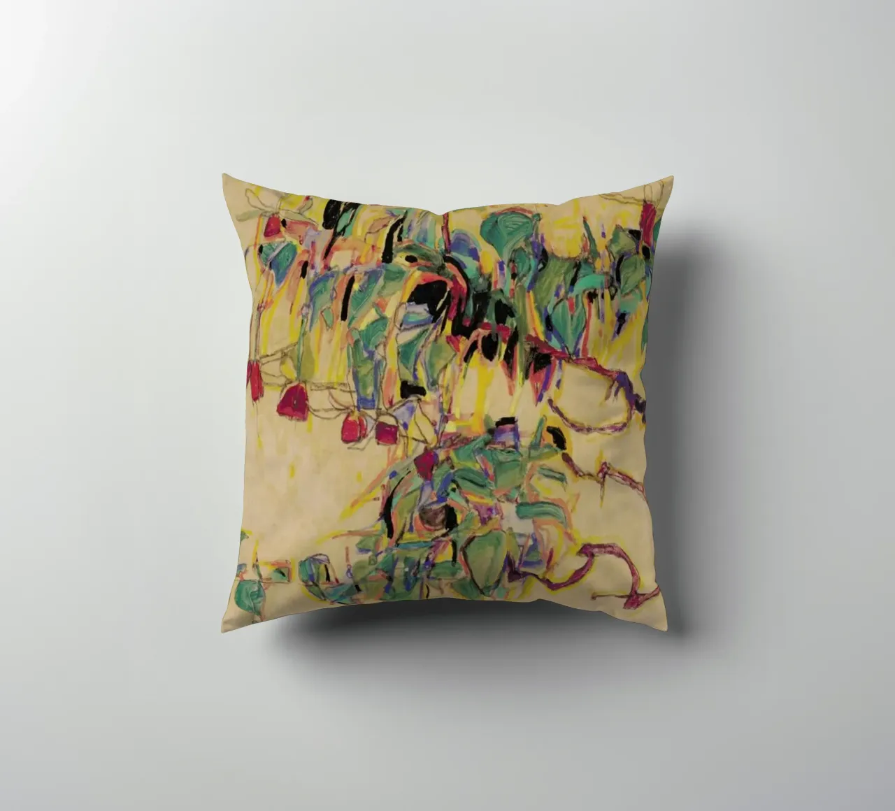 Schiele - Fuchsia II cuscino da Vintage by JUNIQE