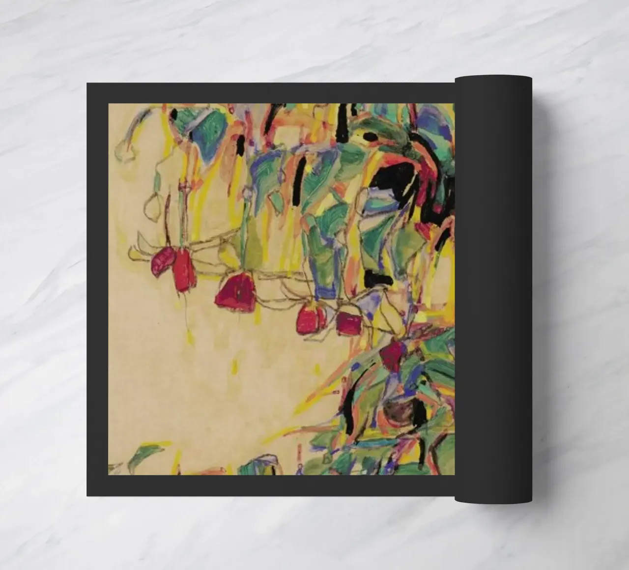 Schiele - Fuchsia II zerbino da Vintage by JUNIQE