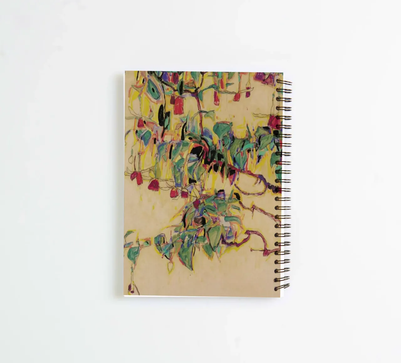 Schiele - Fuchsia II diario ad anelli da Vintage by JUNIQE