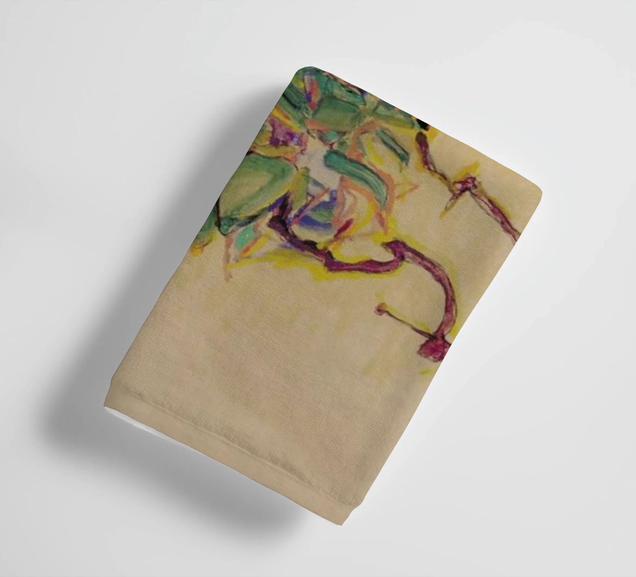 Schiele - Fuchsia II serviette de bain de Vintage by JUNIQE