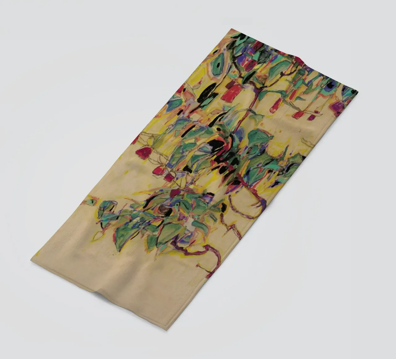 Schiele - Fuchsia II telo mare da Vintage by JUNIQE