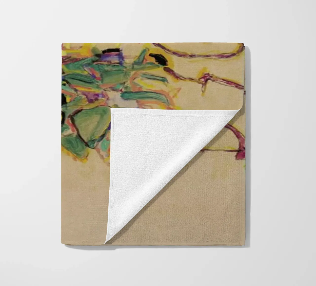 Schiele - Fuchsia II telo mare da Vintage by JUNIQE