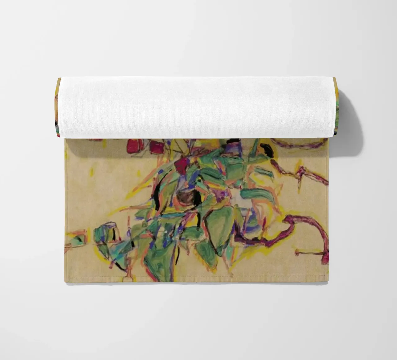 Schiele - Fuchsia II telo mare da Vintage by JUNIQE