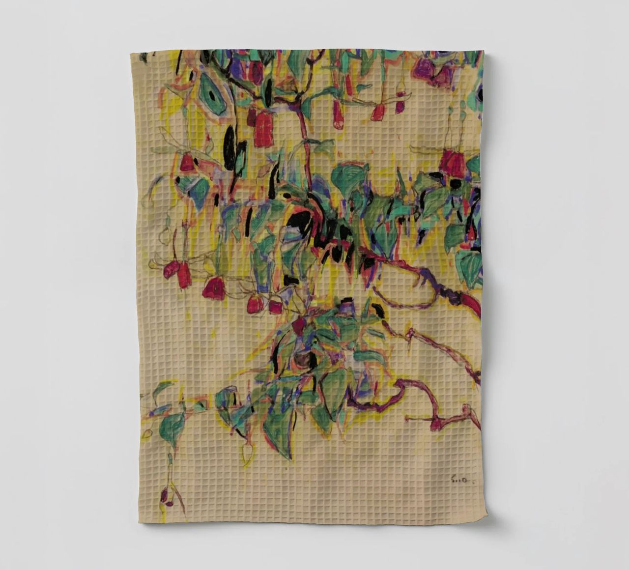 Schiele - Fuchsia II torchon de Vintage by JUNIQE