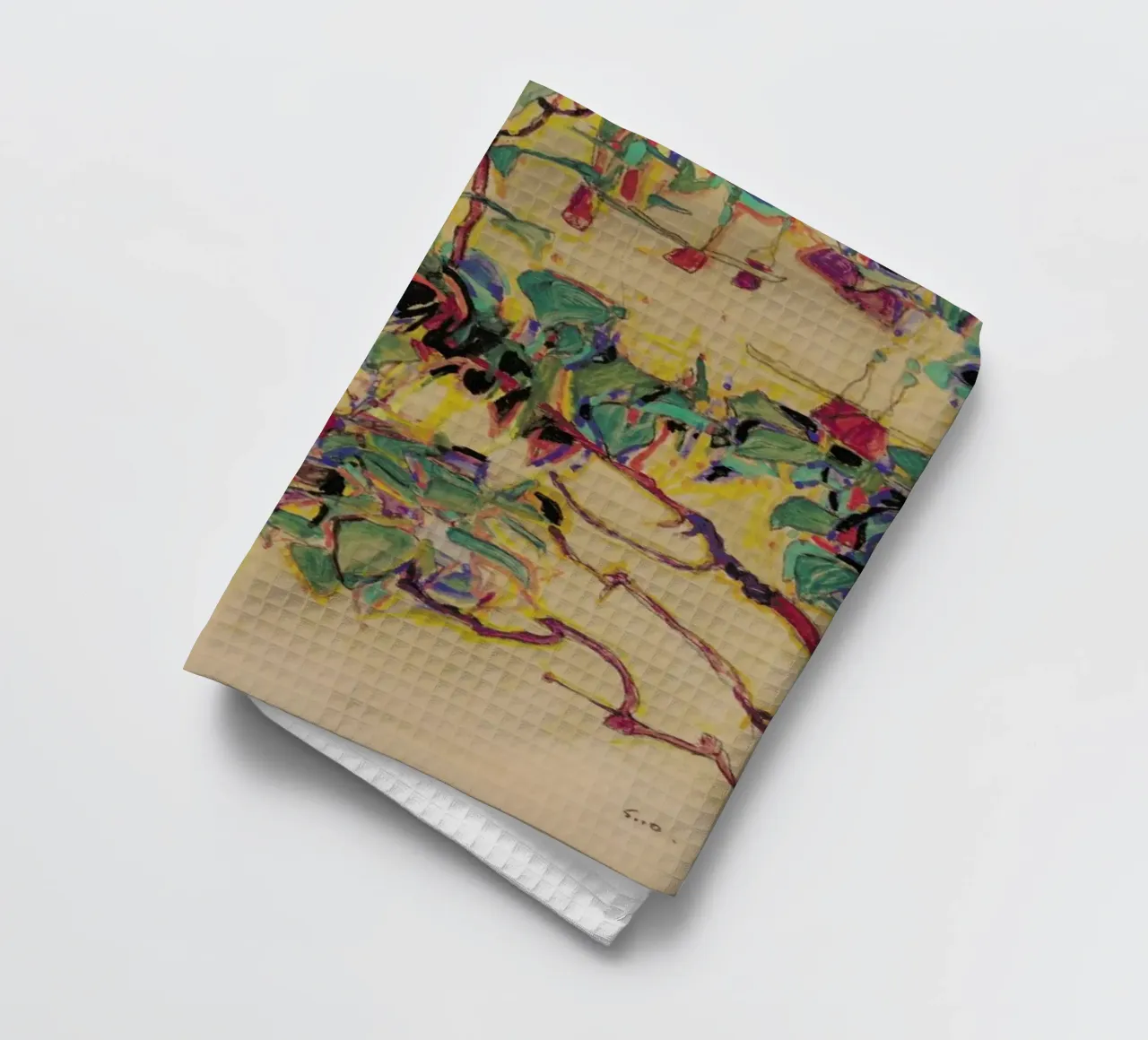 Schiele - Fuchsia II canovaccio da cucina da Vintage by JUNIQE