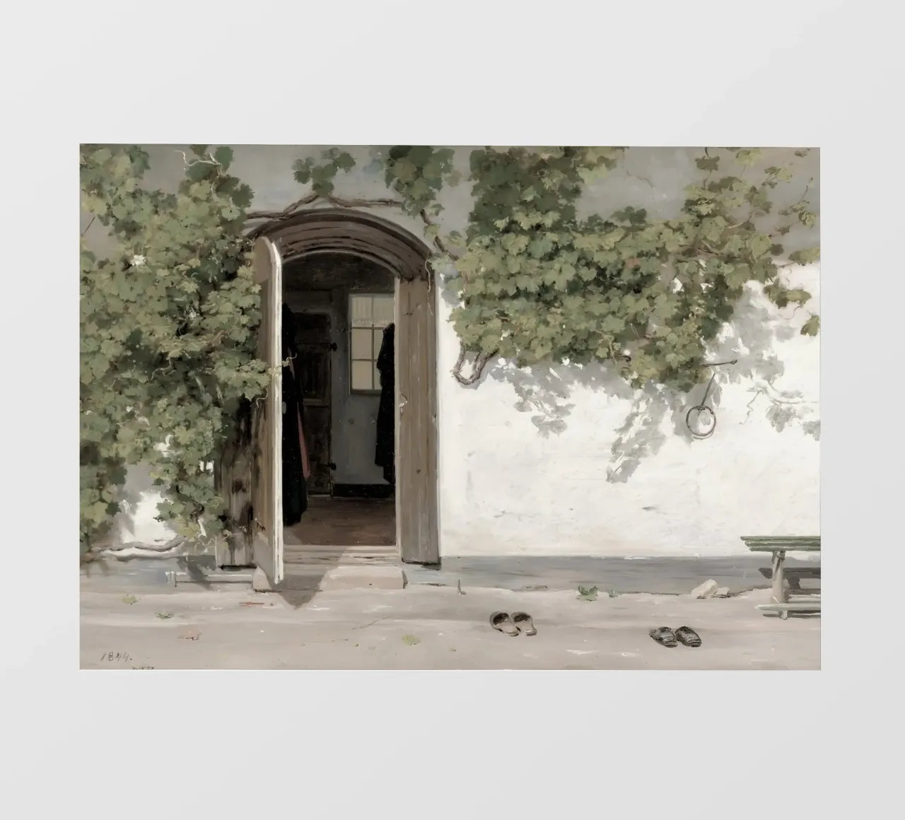 Rørbye: Ingresso della locanda, età dell'oro danese, fascino rustico telo in pvc da NorwesClub