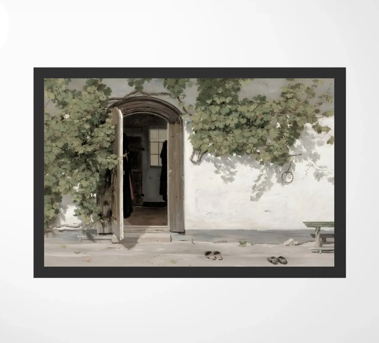 Rørbye: Ingresso della locanda, età dell'oro danese, fascino rustico zerbino da NorwesClub