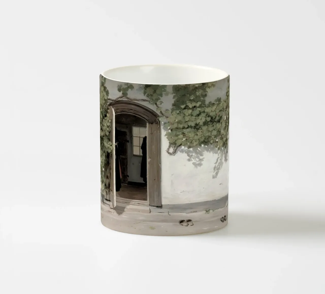 Rørbye: Ingresso della locanda, età dell'oro danese, fascino rustico tazza in ceramica da NorwesClub