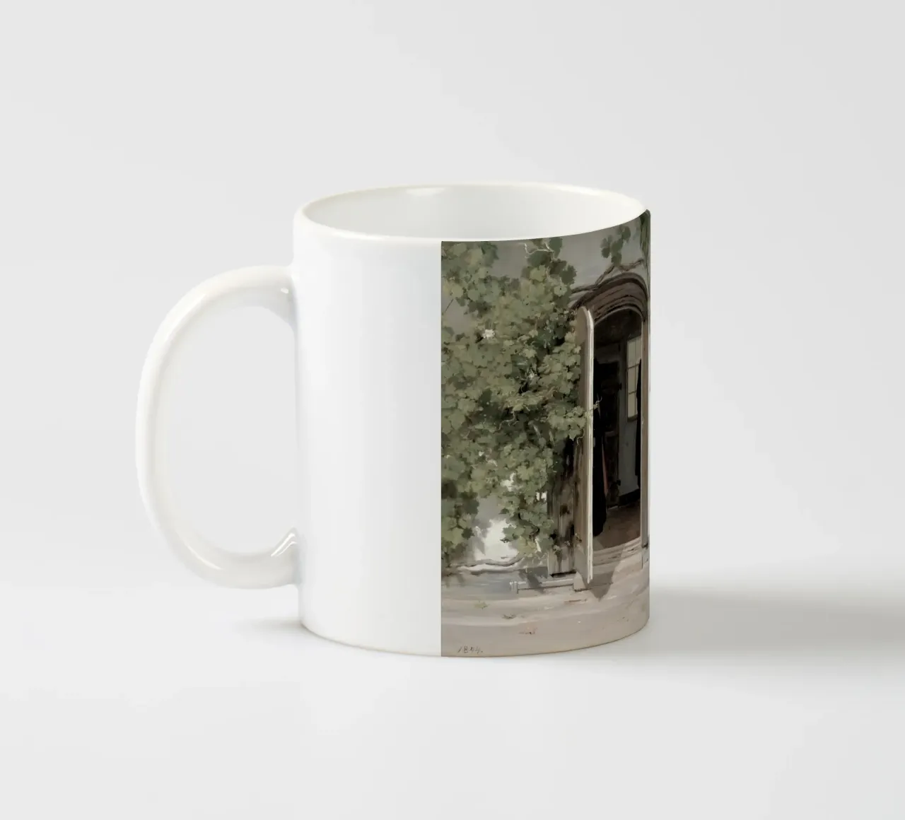 Rørbye: Ingresso della locanda, età dell'oro danese, fascino rustico tazza in ceramica da NorwesClub