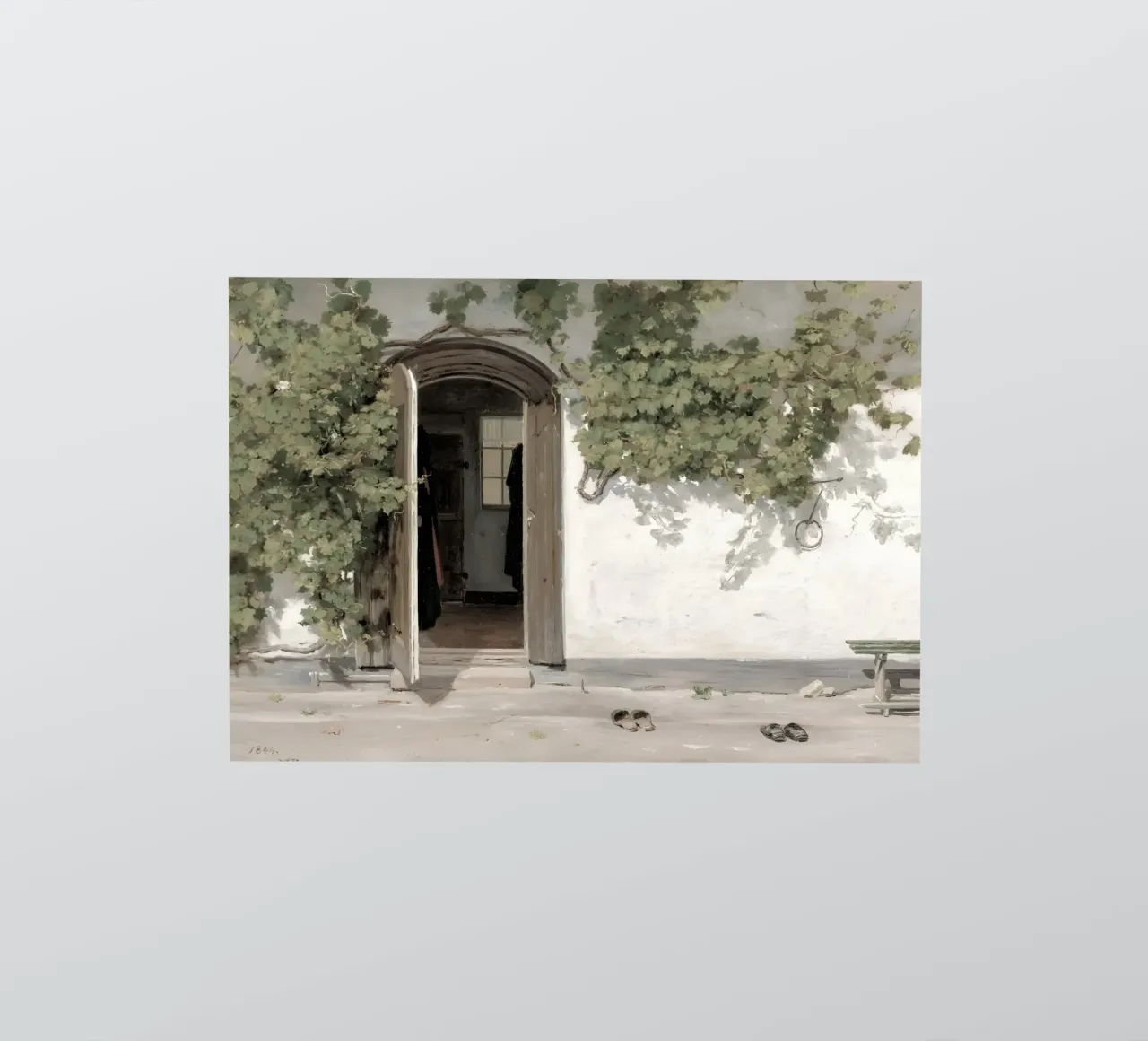 Rørbye : Entrée de l'auberge, âge d'or danois, charme rustique autocollant de NorwesClub