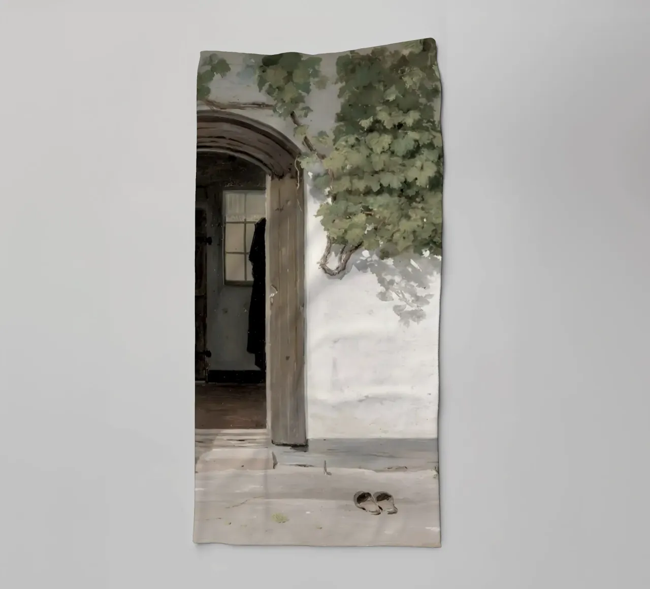 Rørbye : Entrée de l'auberge, âge d'or danois, charme rustique serviette de bain de NorwesClub