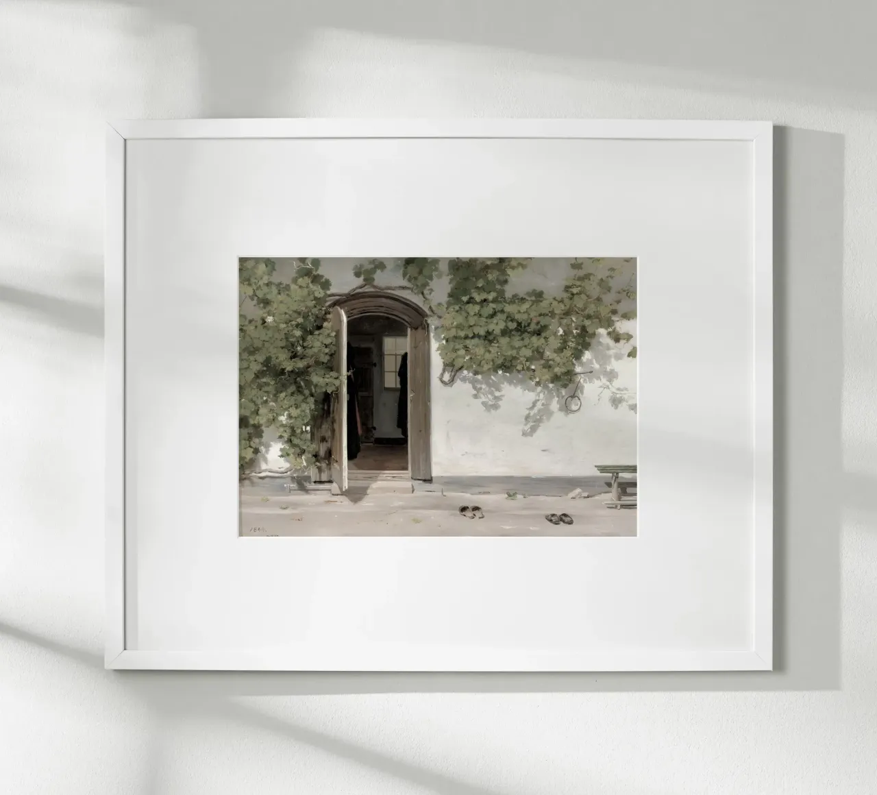 Rørbye: Entrada de la posada, Edad de Oro danesa, encanto rústico hahnemühle de NorwesClub