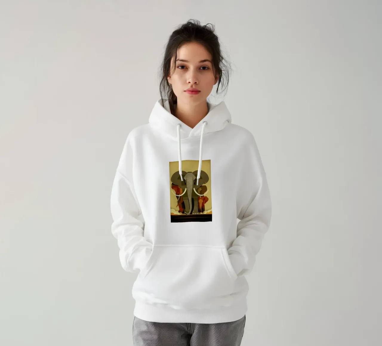 Elephants felpa con cappuccio da Dieter Braun