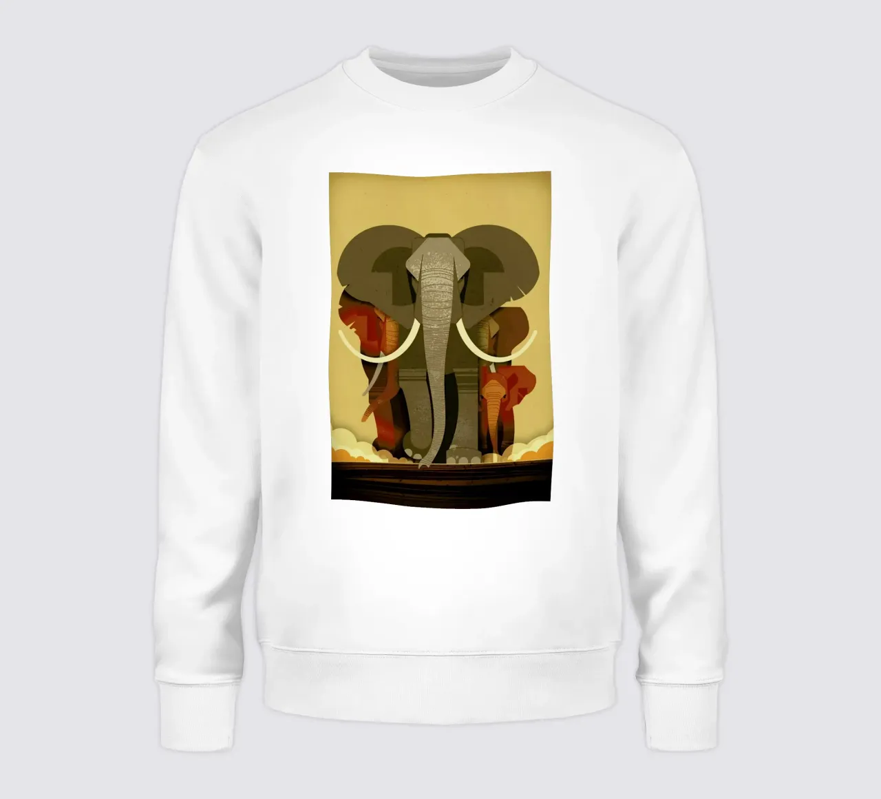 Elephants sweatshirt by Dieter Braun