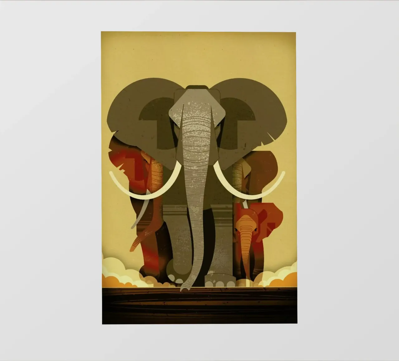 Elephants telo in pvc da Dieter Braun