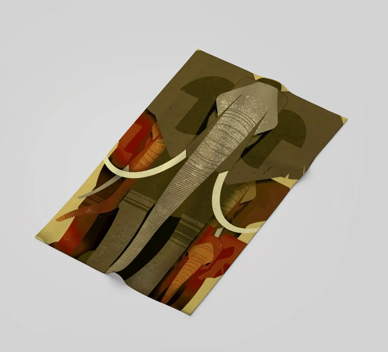 Elephants Strandtuch von Dieter Braun