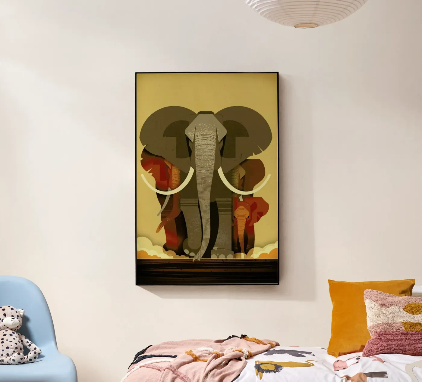 Elephants plexiglas de Dieter Braun