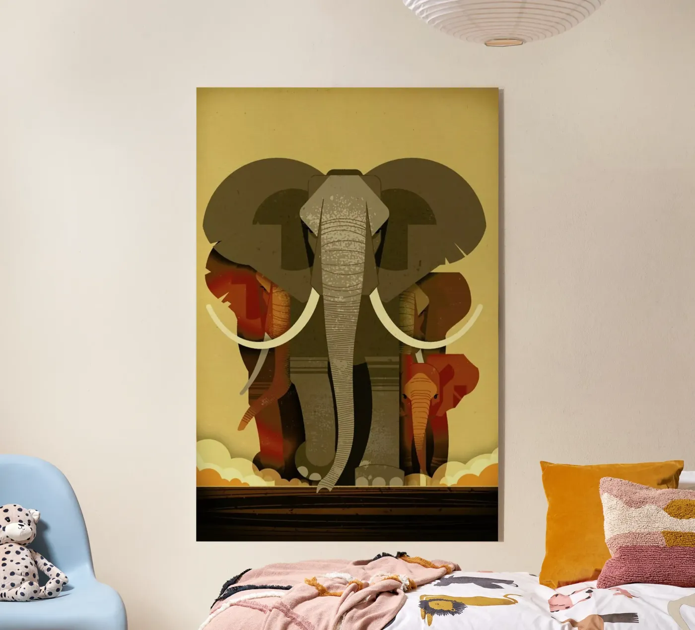 Elephants plexiglas de Dieter Braun